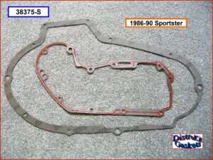 Gasket set, primary & cam cover 86-90 Sportster (Ref. 34955-75, 25263-86)