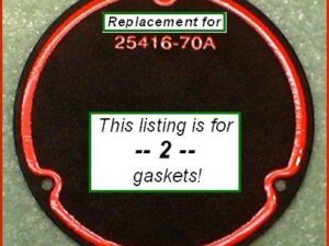 Gasket, derby cover, steel-core foamet, 2-pk, 70-98 Shovelhead, Big Twin, Ref. 25416-70C