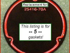 Gasket, derby cover, steel-core foamet, 5-pk, 70-98 Shovelhead, Big Twin, Ref. 25416-70C