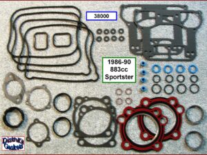 Top End Rebuild Gasket Kit for 1986-90 883cc Harley Sportster (ref. 17032-86)