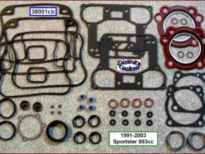 Top End Rebuild Gasket Kit, beaded HG, 1991-2003 Sportster 883cc (ref. 17032-91)