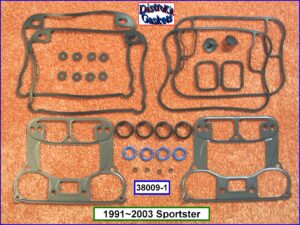 Kit, rocker box w/O-rings, 1-pc SLS rocker base 91-03 Sportster, Ref.  17030-91