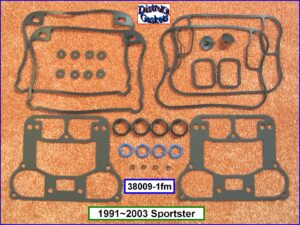 Kit, rocker box w/O-rings, 1-pc Foamet rocker base 91-03 Sportster, Ref.  17030-91