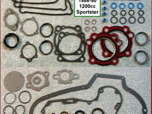 Kit, Engine 883cc, 86-90 Sportster, foamet primary, 1-pc foamet rocker base gaskets, Ref.  17026-86