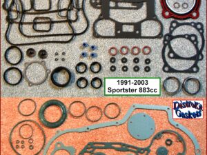 Kit, Engine, 91-03 Sportster 883cc, ref.17026-91, beaded HG, fomet rocker base gasket,