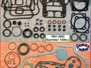 Kit, Engine, 1200cc, 91-2003, Sportster, Ref. 17026-91A, MLS 0.030 head gaskets, foamet cam cover, 1-pc foamet rocker base