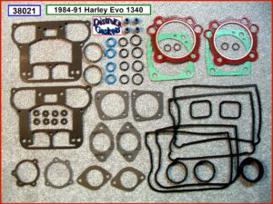 Kit, top end, 84-91, 1340 Evo, Ref. 17033-83A, beaded head, 1-pc foamet rocker base