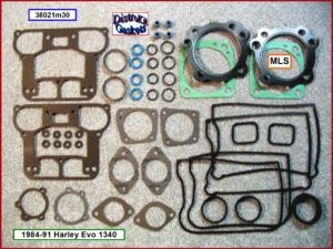 Kit, top end, Evo, 84-91, 1340cc, Ref. 17033-83A, MLS 0.030" head, SLS cylinder base, 1-pc foamet rocker base