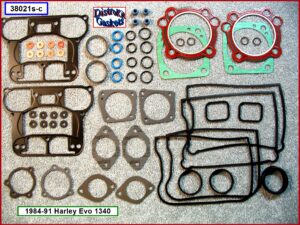 Kit, top end, Evo, 84-91, 1340cc, Ref. 17033-83A, beaded head, 1-pc foamet rocker base, copper washers