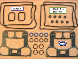Kit, rocker box gasket, 84-91 Big Twin, Ref. 17038-90, 1-pc SLS rocker base