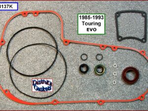Kit, primary cover gasket, beaded, w/o derby, 1985-1993 Touring FLT, FXR, Ref.  34901-79a