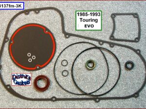 Kit, primary cover gasket, foamet, w/derby, 1985-1993 Touring FLT, FXR, Ref. 34901-85