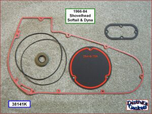 Kit, primary cover, 1sb, 66-84 Shovelhead Softail, Dyna, Ref. 60538-81