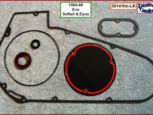 Kit, primary cover, foamet, Late 84-88 Evo Softail, Dyna, Ref. 60538-81