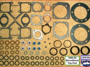 Kit, top end, reinforced HG, 66-84 Shovel, 2 sets Valve stem seals: L80-84, + 48-E80, Ref. 17034-66