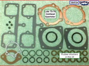 Kit, Top End, rubber washers, Late 1973 - 76 1000cc XL, Ref. 17030-73