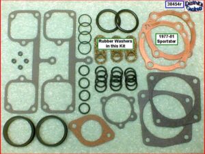 Kit, Top End copper HG, rubber P/R seals 77-81 Iron Sportster, Ref. 17030-73