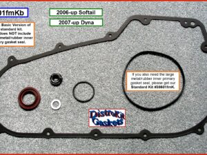 Kit, primary cover, foamet, no inner primary, 06-up Dyna, 07-up Softail, ref. 60547-06