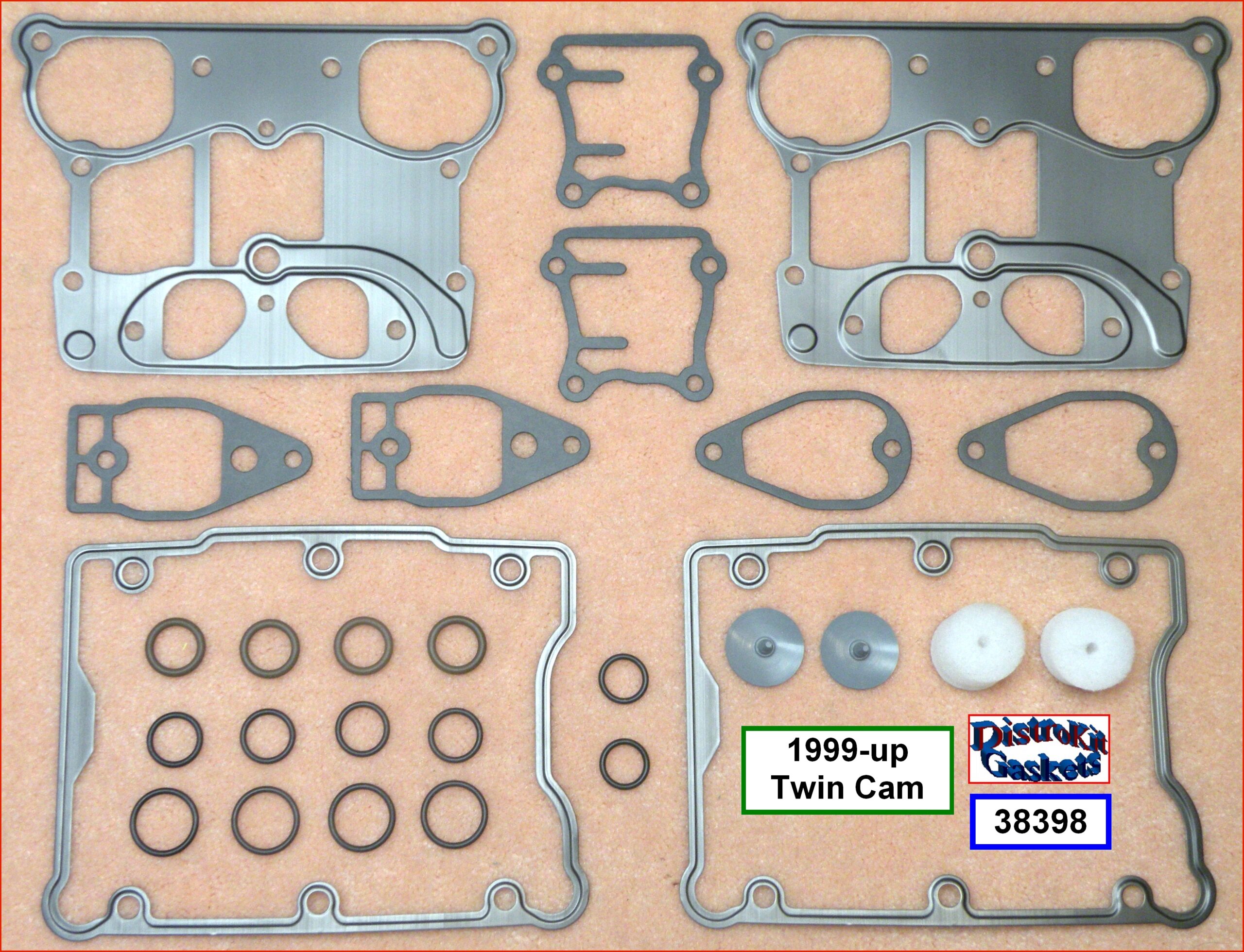Kit, Rocker Box, SLS rocker gaskets, foamet flat gaskets, 99-2010 T/C Not for 2011-up with stamped steel breather ass'y, Ref. 17033-99
