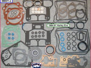 Kit, engine, beaded head, cam cover, fm rocker, copper washers, 84-91 1340 Evo, Ref. 17035-83B