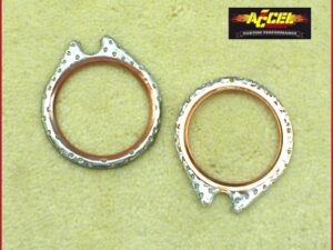 Gasket, exhaust port, 66-84, 2-pack, Shovelhead, Ref. 65834-68A, Harley-Davidson